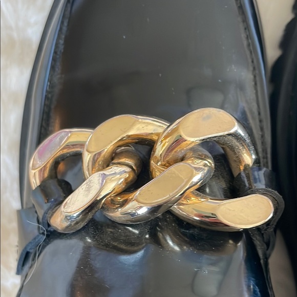 Billini Black Glossy Loafers with Gold Accent #174 - Picture 4 of 7